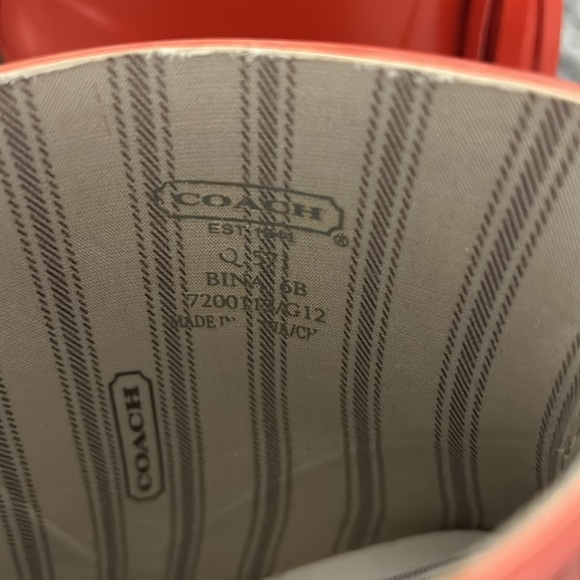 Red Coach Rain Boots - Picture 4 of 9